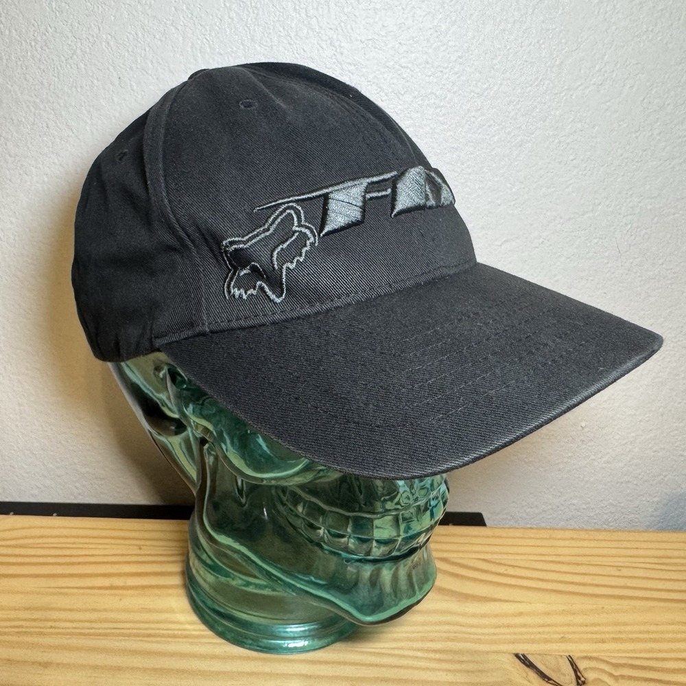 Fox Racing Black Snapback Adjustable Hat Cap